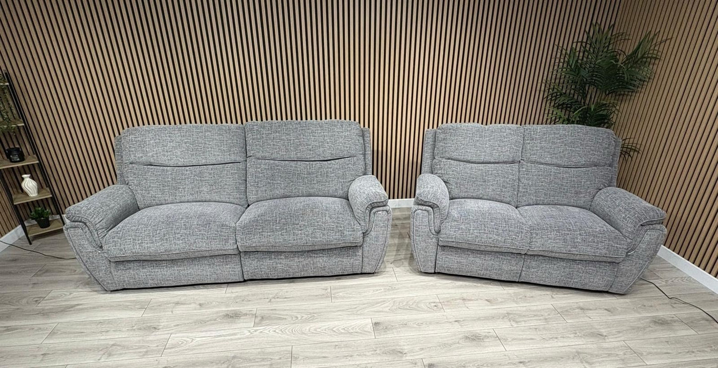 SCS Ashton Fabric Power Recliner 3 + 2 Seater Sofa Set - RRP £2998
