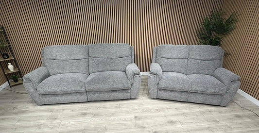 SCS Ashton Fabric Power Recliner 3 + 2 Seater Sofa Set - RRP £2998
