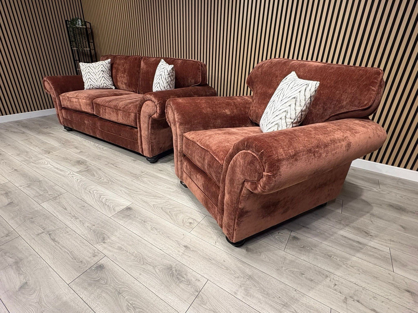 New BLENHEIM Fabric 3 Seater + Armchair - RRP £2790