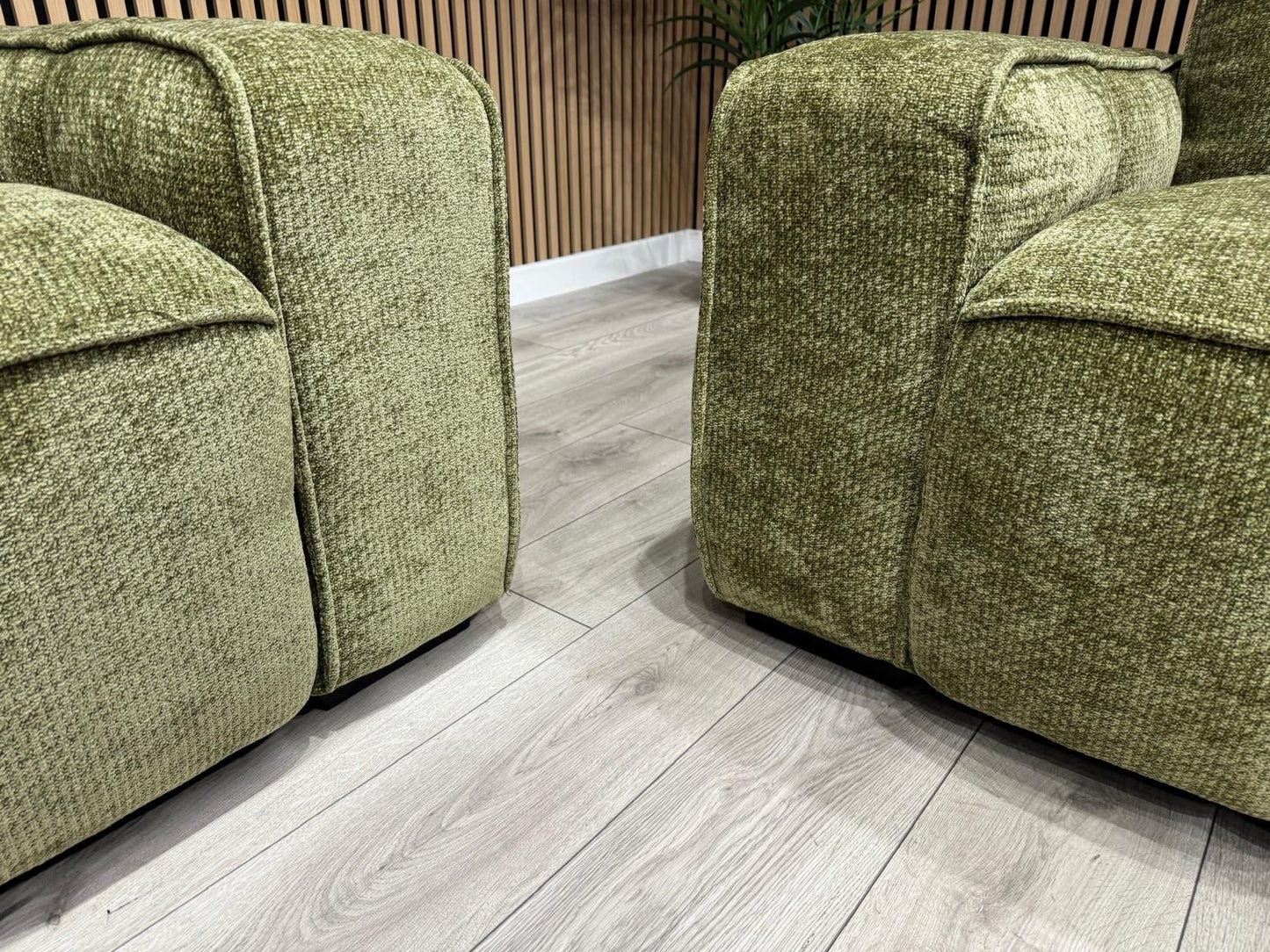 PARIS Fabric 3 Seater + 2 Seater Sofa Set, Olive - RRP £2,578