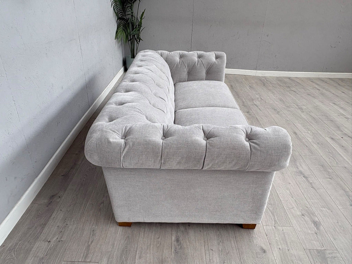 DFS Holbrook Chesterfield Fabric 3 Seater Sofa RRP £699