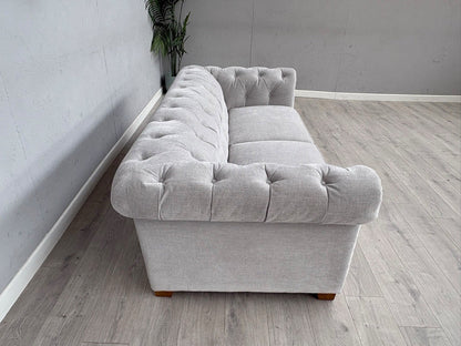 DFS Holbrook Chesterfield Fabric 3 Seater Sofa RRP £699