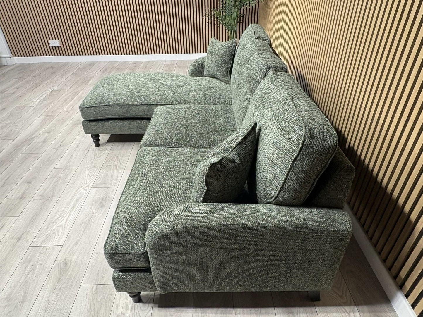 Laura Ashley LYNDEN Style Fabric 3 Seater LHF Chaise Corner Sofa - RRP £2625
