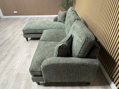 Laura Ashley LYNDEN Style Fabric 3 Seater LHF Chaise Corner Sofa - RRP £2625