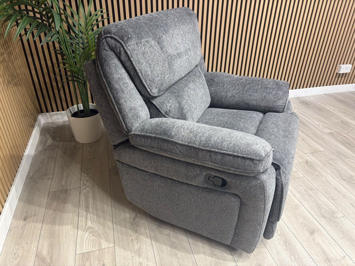 ORLANDO Fabric Power Recliner Armchair - RRP £1399