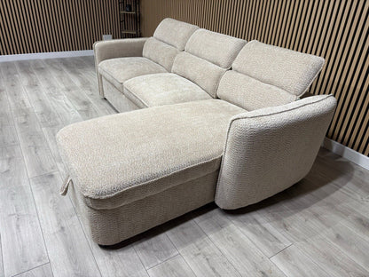 WINDSOR Premium Fabric LHF or RHF Chaise Sofa Bed with Storage - RRP £1399