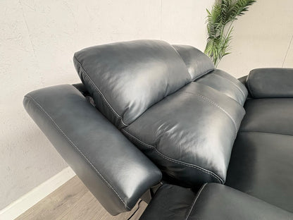 Furniture Village UTAH Leather 2 Seater Power Recliner, Lumbar Sofa - RRP £2,195