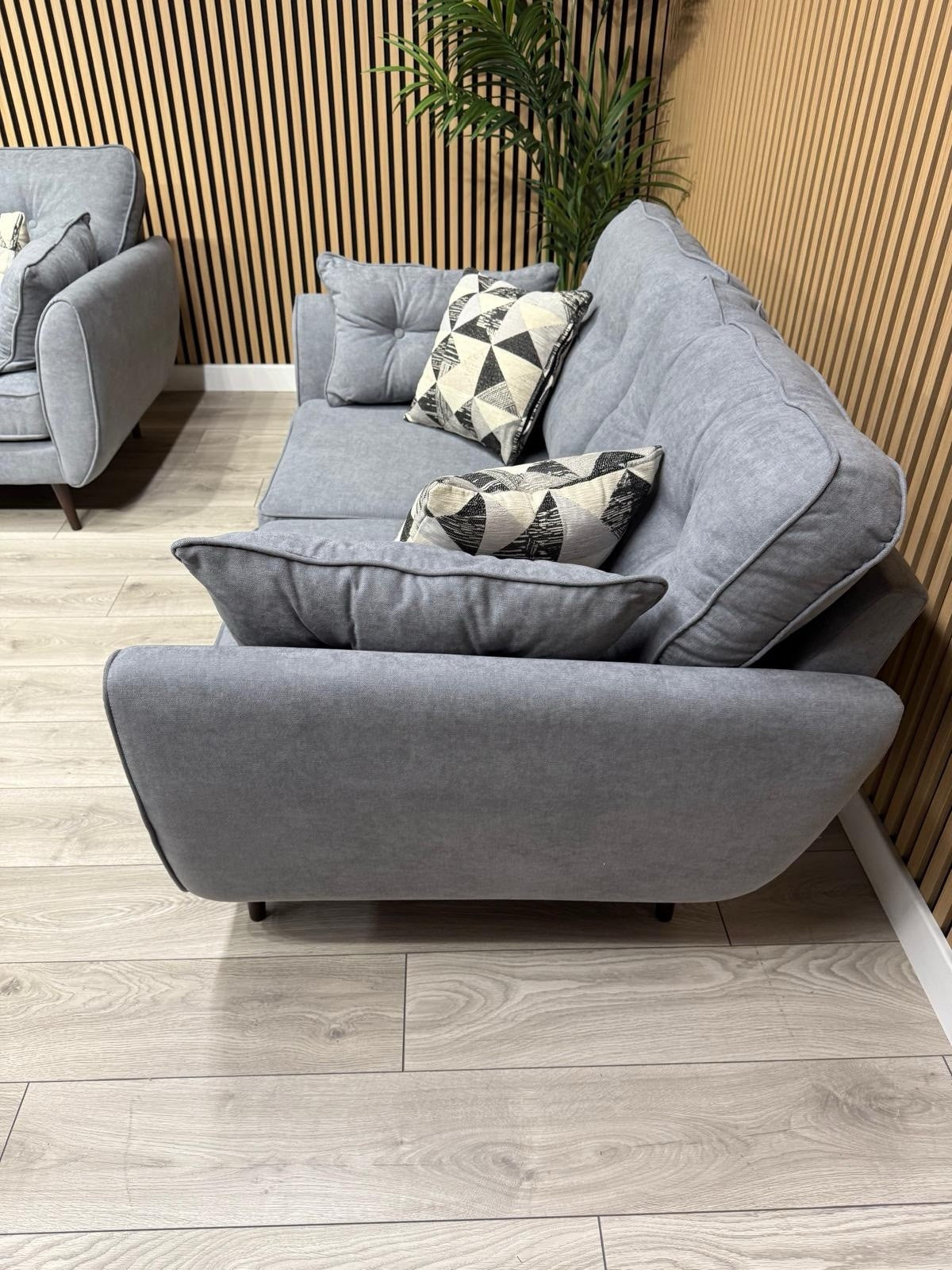 DFS - Zinc 3 & 2 Fabric Seater Sofa Set RRP £1799