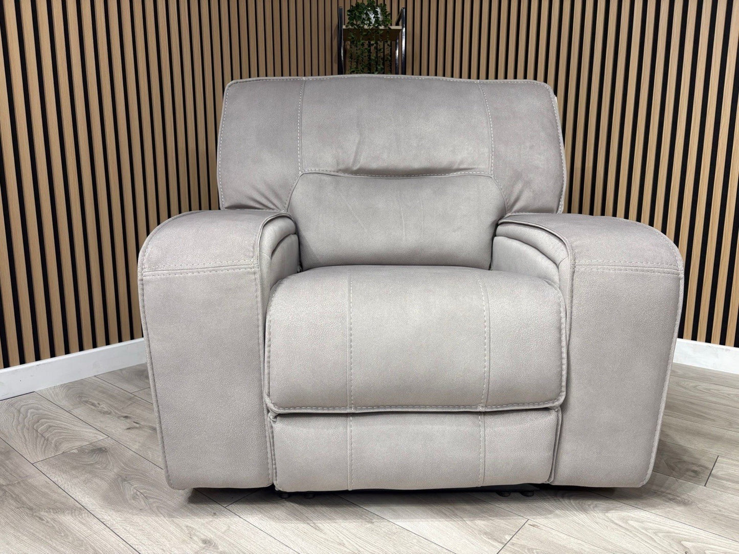 DFS - EXCALIBUR Fabric Power Recliner Armchair - RRP £1,299