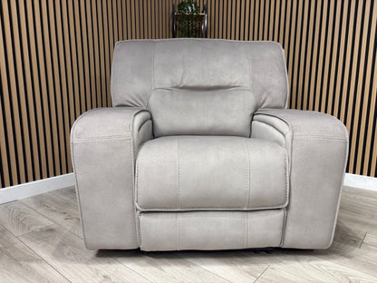 DFS - EXCALIBUR Fabric Power Recliner Armchair - RRP £1,299