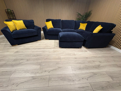Furniture Village New Legend Corner + Footstool + Love Chair Set