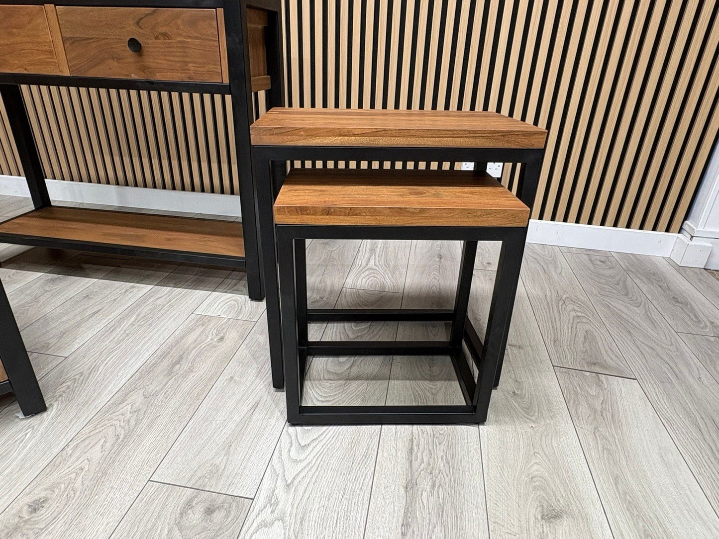 NEXT Sample - New Bronx nest of two tables - RRP: £269