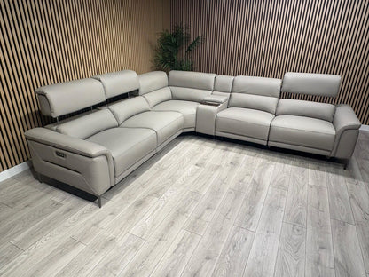 Sofology Sample San Antonio Leather Power Recliner Corner + Console - RRP £4695