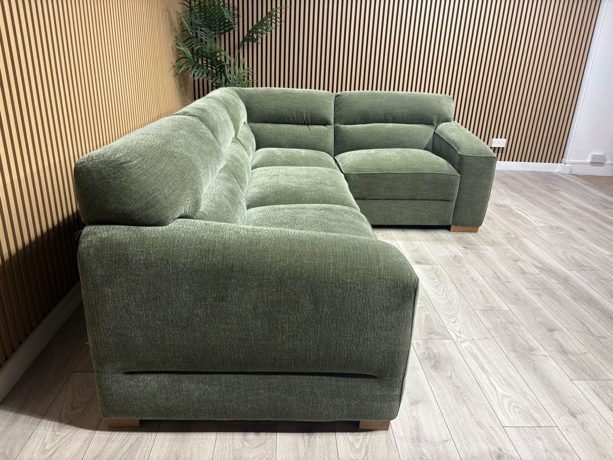 Denver Fabric Modular Corner Sofa ( RHF or LHF ), Dark Sage  - RRP £2399