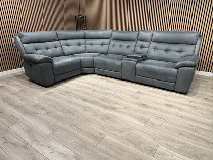 SCS Belford 1 Corner 3 Power Recliner Sofa with Media Console - RRP £2599