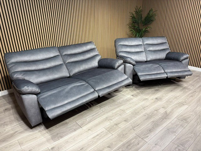 DFS Toledo Fabric 3+2 Seater Power Sofa Set RRP £2598