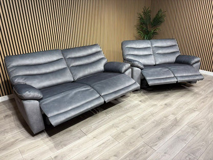DFS Toledo Fabric 3+2 Seater Power Sofa Set RRP £2598