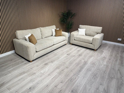 DFS Sample Enzo Fabric 3 Seater Sofa + Love Chair Set RRP £2599