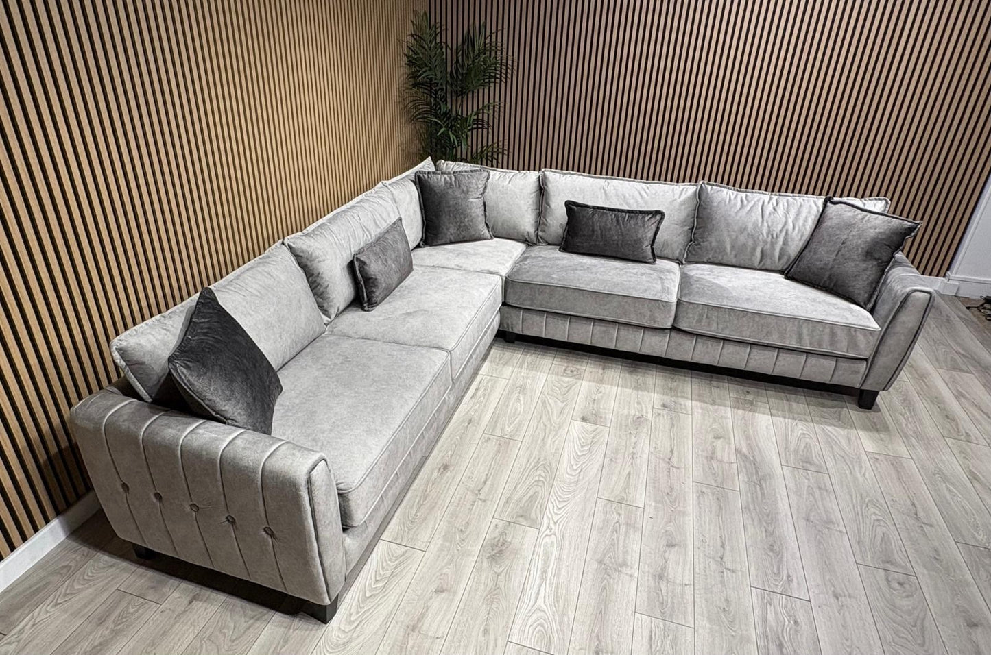 DFS - Cherished Fabric Corner Sofa, Formal Back - RRP: 2399