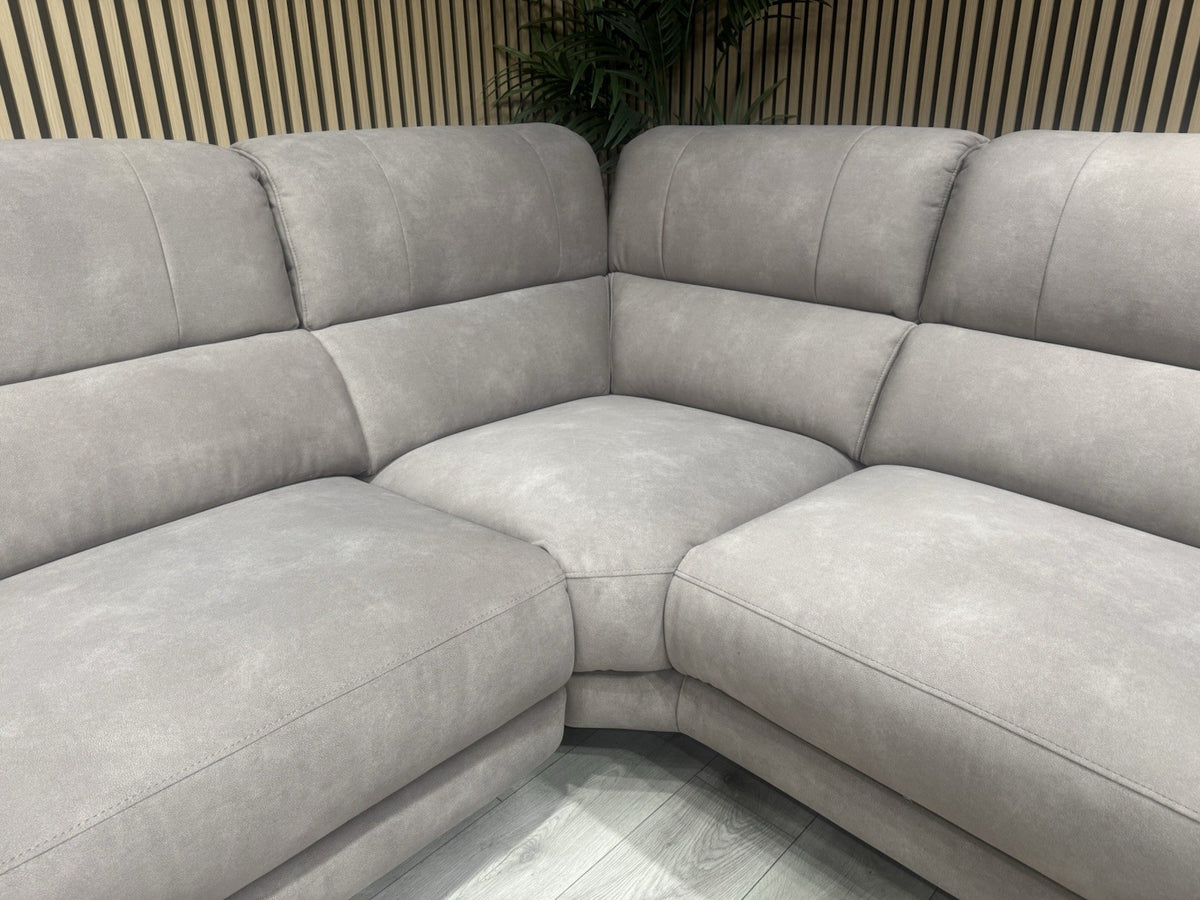 Furniture Village MOET Style Fabric RHF Chaise Power Recliner Corner Sofa