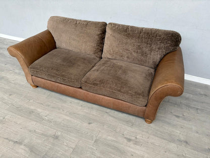 Alexander & James 3 Seater Fabric/Leather Sofa RRP: £2000
