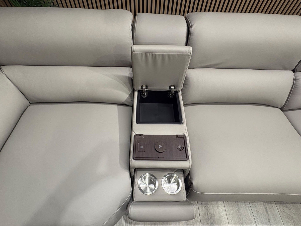 Sofology Sample San Antonio Leather Power Recliner Corner + Console - RRP £4695