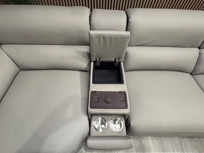 Sofology Sample San Antonio Leather Power Recliner Corner + Console - RRP £4695