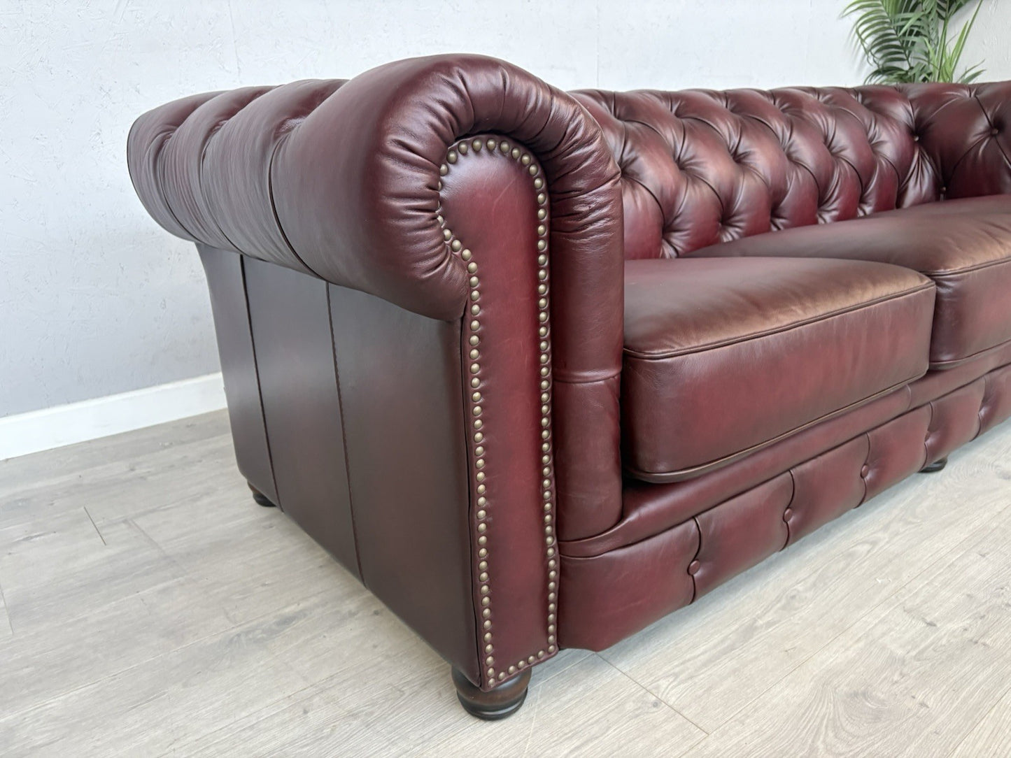 F.V. At The Helm Shackleton Leather Chesterfield 4 Seater Sofa - RRP £2,895