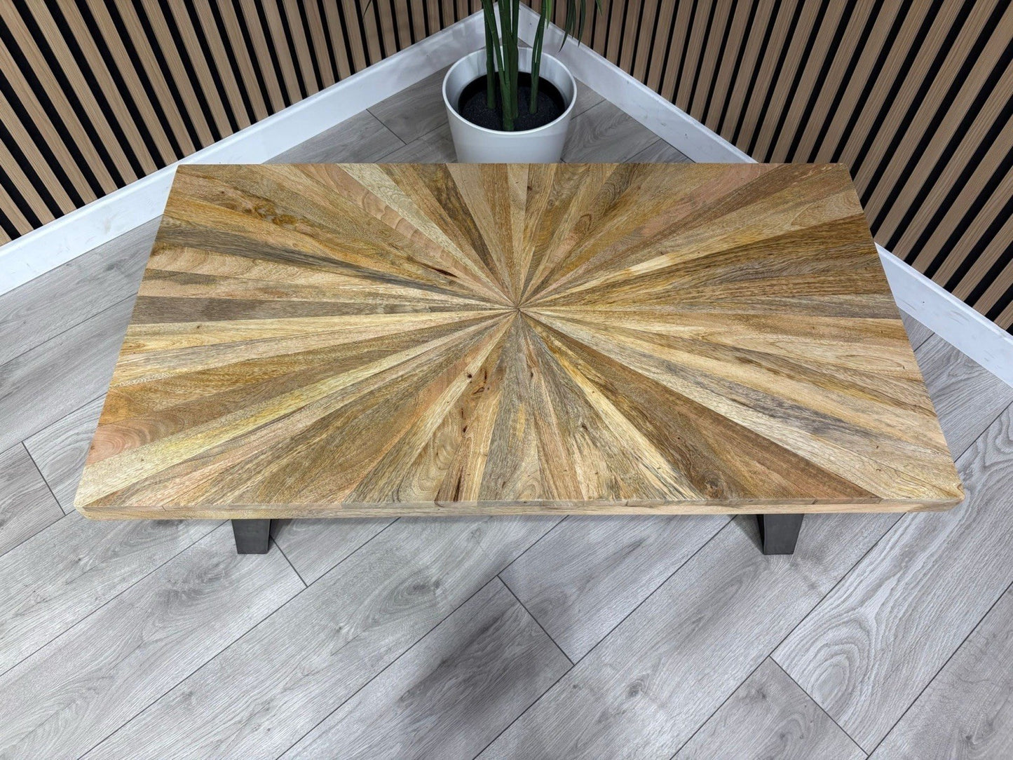 NEXT Sample - Geo Mango Wood Coffee Table - RRP: £559