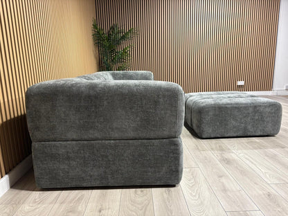 Taskers KIRWIN Large Fabric 3 Seater Sofa + Footstool - RRP £2,999