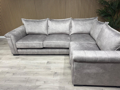 DFS DOLCIE Formal Back Fabric 3 Corner 1 Sofa - RRP £2,359