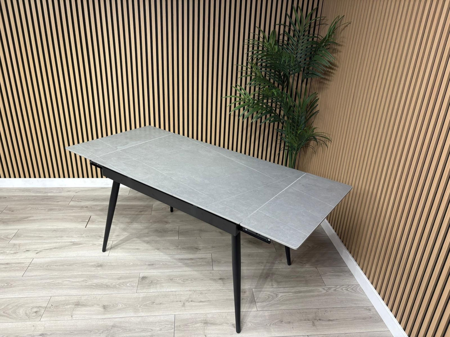 NEXT Sample - Verona Slate Effect Extendable Dining Table  - RRP £599
