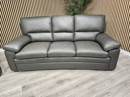 DFS Brooker Leather 3+3 Seater Static Sofa Set  - RRP £3790