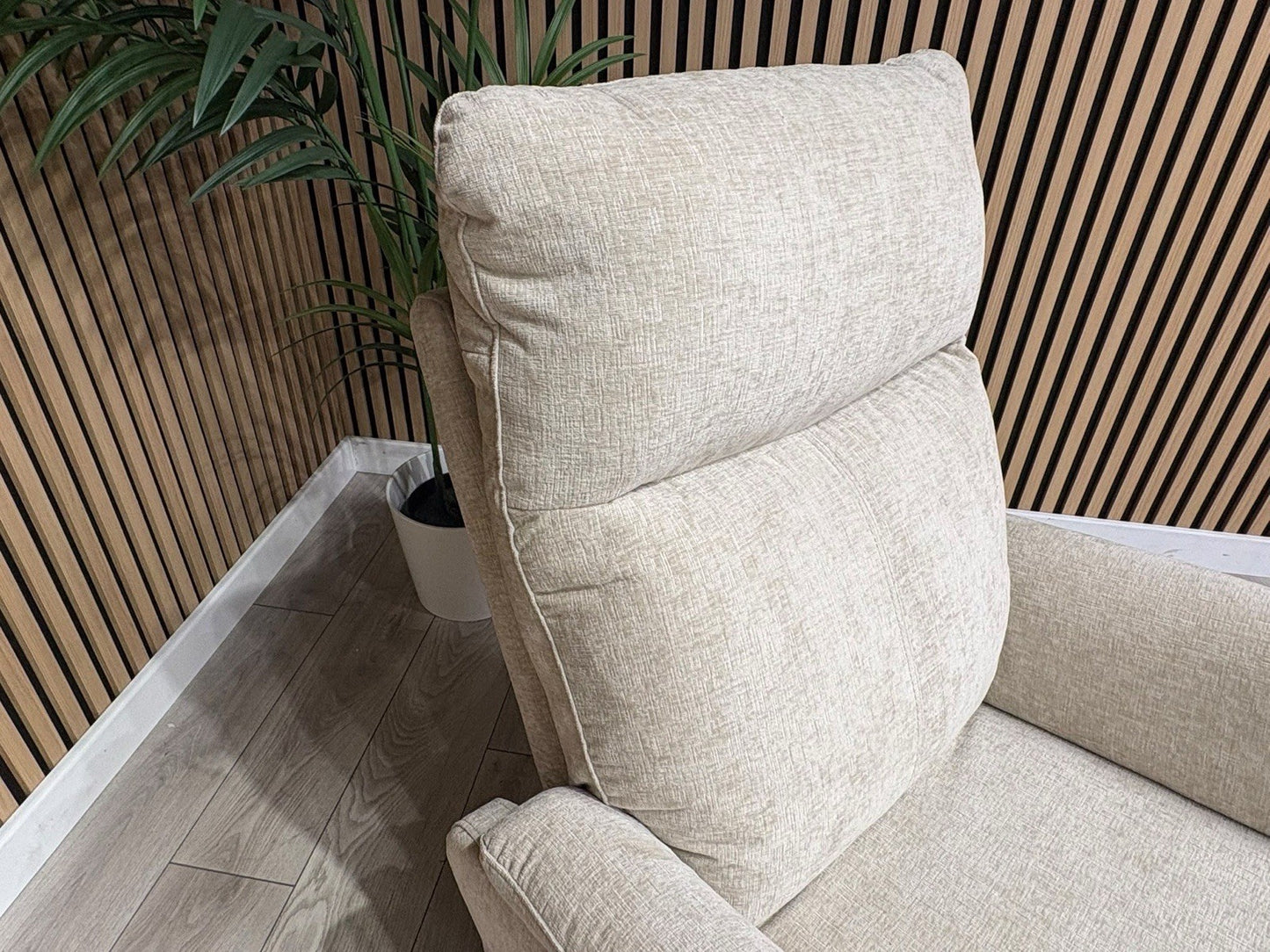 Furniture Village Fabric Rise & Recline Armchair, Linen - RRP £1299