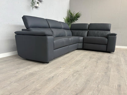 Furniture Village - Nicoletti Davide Small Leather Corner Static  - £4745