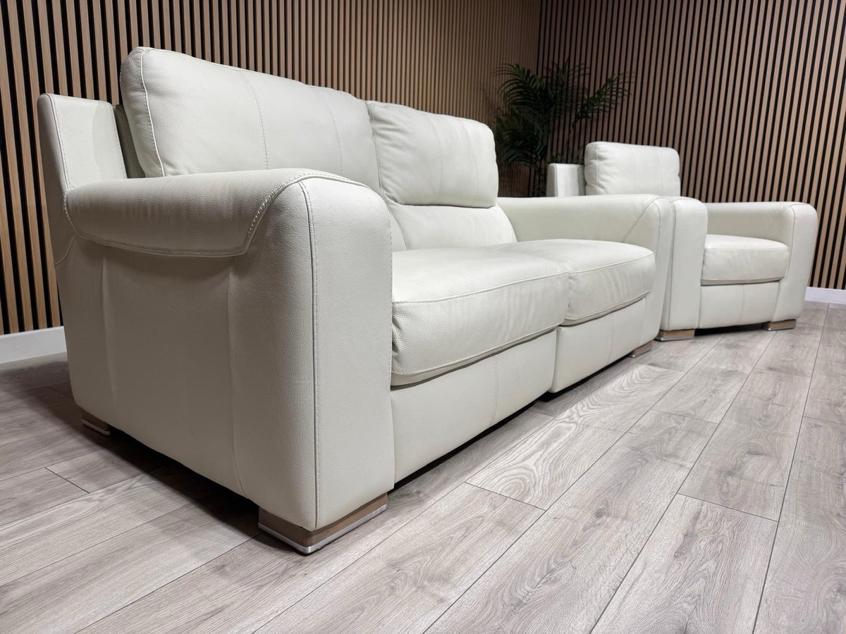 ScS Sisi Italia LUCCA Leather Power Recliner Sofa + Armchair Set - RRP £4298