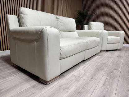 ScS Sisi Italia LUCCA Leather Power Recliner Sofa + Armchair Set - RRP £4298