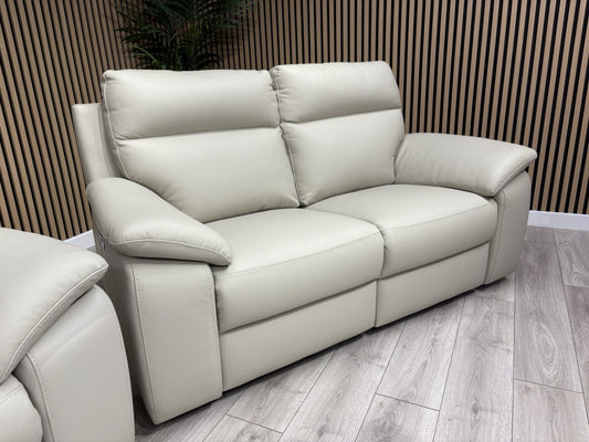 F. Village Nicoletti PEPINO Leather 2 Seater Power Recliner Sofa  - RRP £2,495