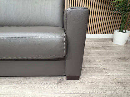 F.V Nicoletti Alcova 3 Seater Leather Sofa Bed with Storage Chaise RRP £4495