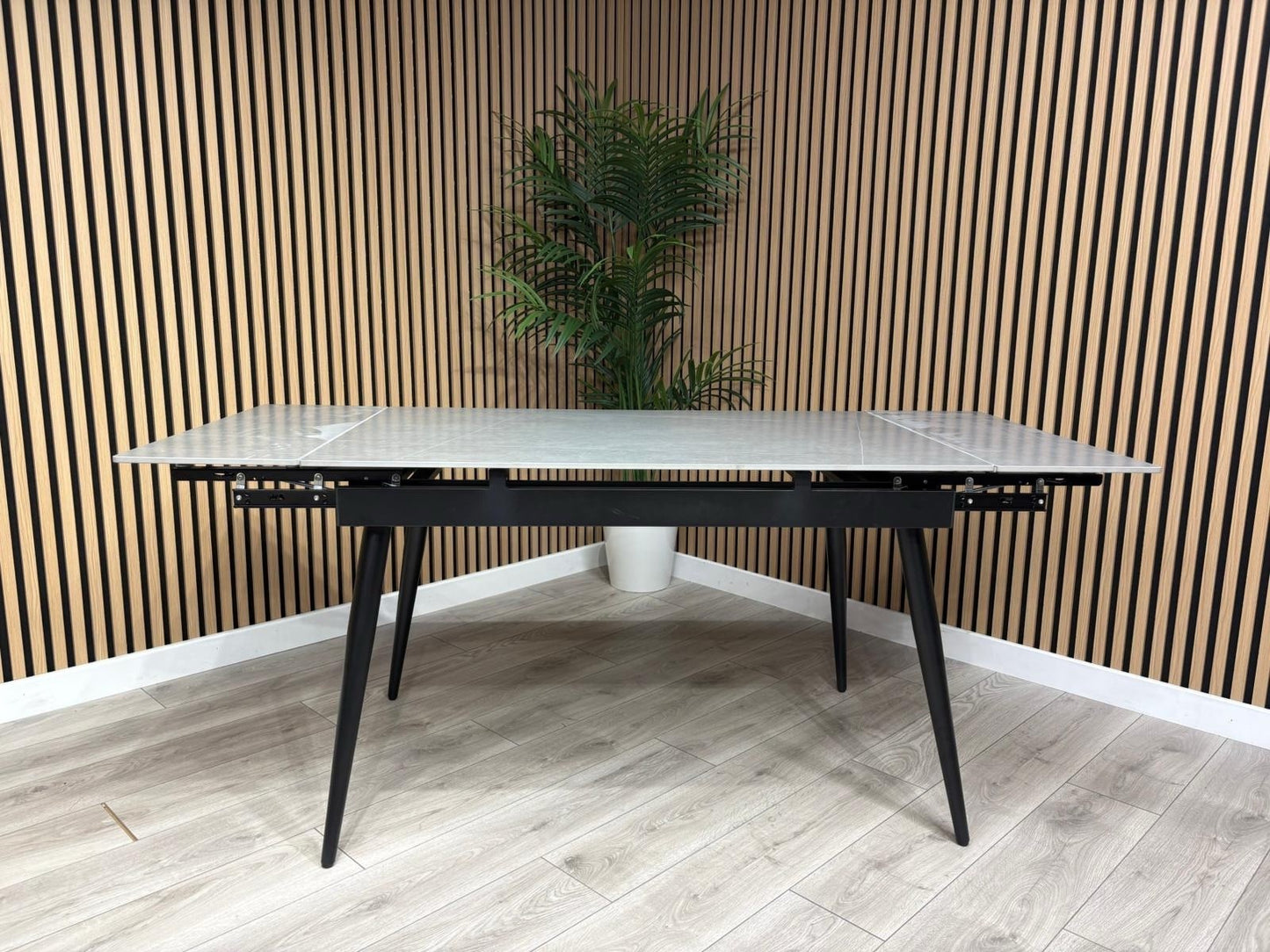 NEXT Sample - Verona Slate Effect Extendable Dining Table  - RRP £599