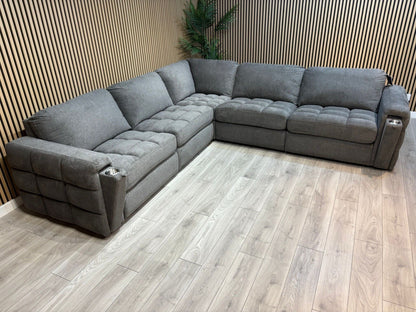 DFS - MAVAM Modular Premium Fabric 2 Corner 2 Sofa + Footstool - RRP £3499