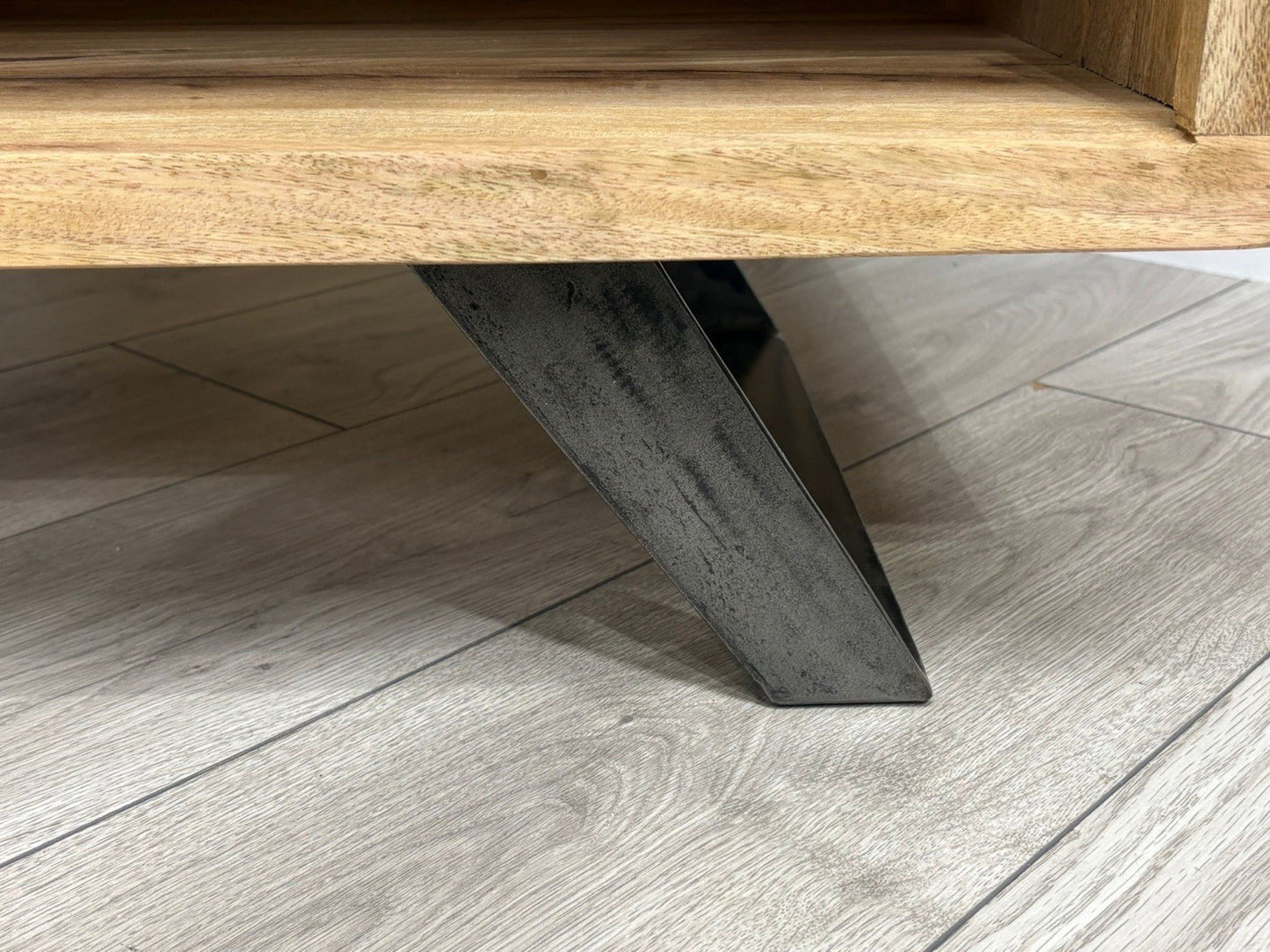 NEXT Sample - Geo Mango Wood TV Unit - RRP: £1095