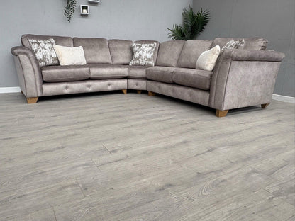 Furniture Village - Aura Large Classic Back Corner Sofa RRP - £3795