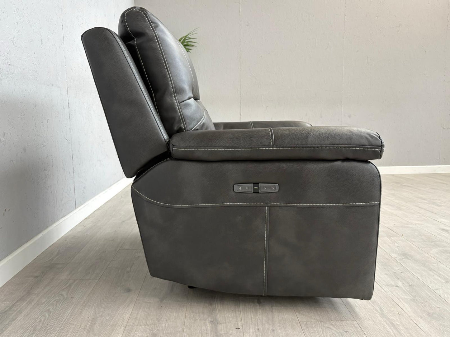 DFS Evander Faux Leather Power Recliner Armchair - RRP £899
