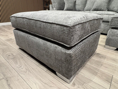 NEXT Premium Fabric U Shaped Corner Chaise Sofa + Footstool - RRP £2599