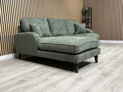 Laura Ashley LYNDEN Style Fabric 3 Seater LHF Chaise Corner Sofa - RRP £2625