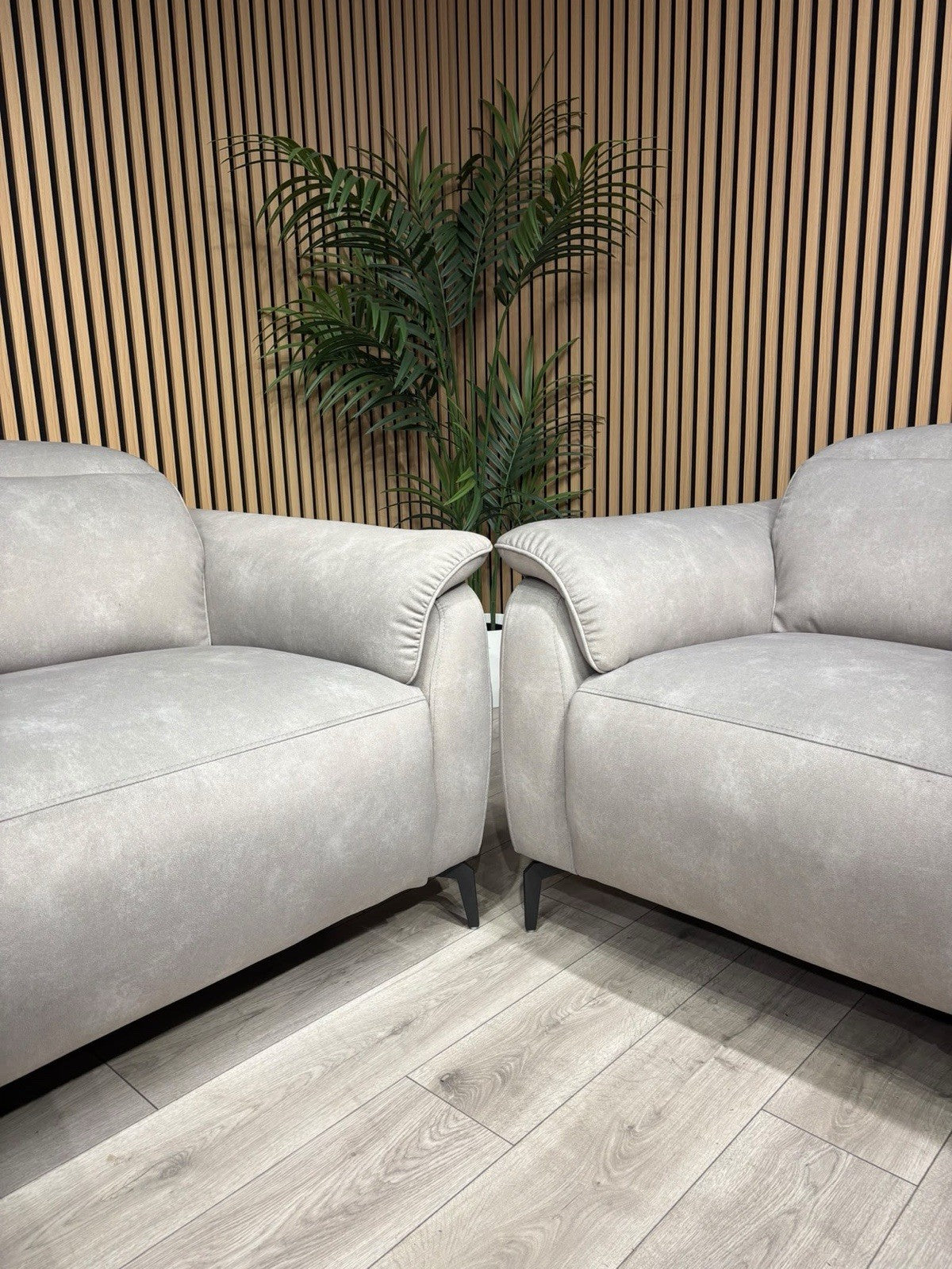 Furniture Village EZRA Style Fabric Power Recliner 3+2 Seater Sofas - RRP £3290