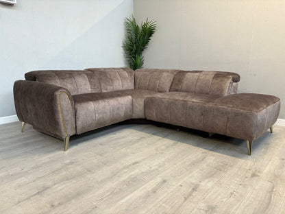 DFS Lidia Left Hand Facing Open Chaise Power Recliner Corner Sofa - RRP £1899