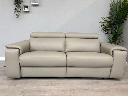 F. Village - Nicoletti DAVIDE Leather 3 Seater Power Recliner - RRP £2845