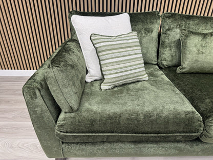 Very Home Sanremo Fabric Corner Group Sofa ( 2c2 )  Olive RRP £3199